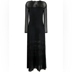 Ralph Lauren Collection Black Long Sleeve Dress